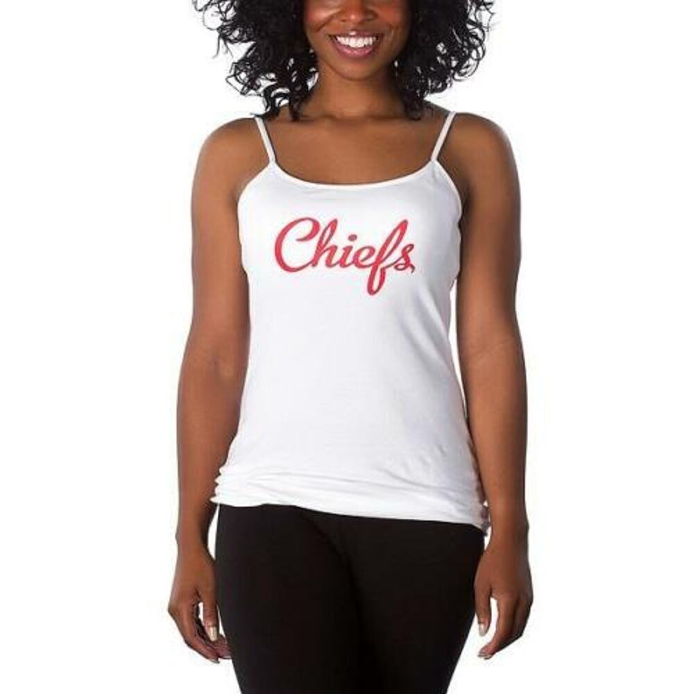 NWT All Sport Couture White Kansas City Chiefs Sheer Long Sleeve & Tank Size S